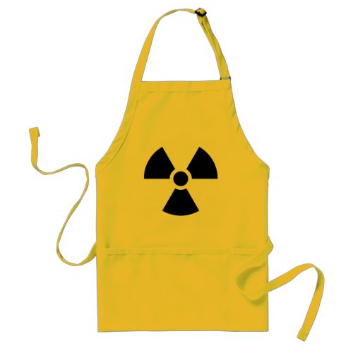 Radiation Trefoil Symbol Funny Cook Adult Apron