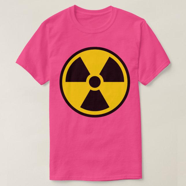 Radiation Warning Chernobyl Nuclear Sign T-Shirt (Design Front)