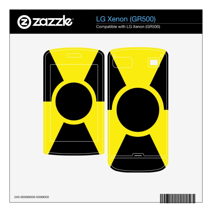 Radiation Warning Sign Skin For LG Xenon