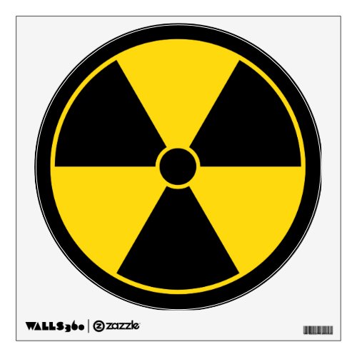 Radiation Warning Sign Wall Decal