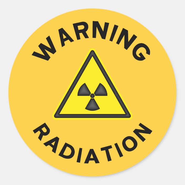 Radiation Warning Sticker | Zazzle.com