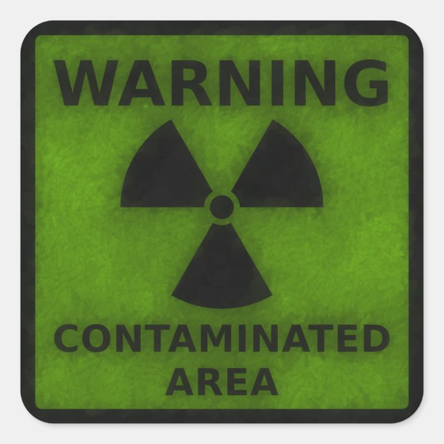 Radiation Warning Sticker (Front)