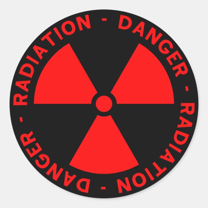 Radiation Warning Sticker
