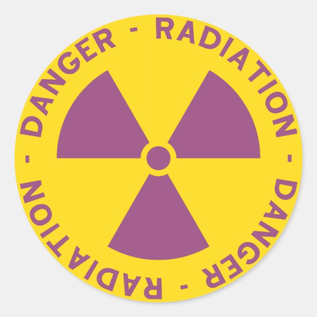 Radiation Warning Sticker (Front)
