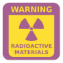 Radiation Warning Sticker
