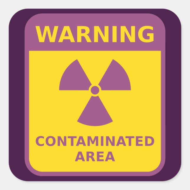 Radiation Warning Sticker (Front)