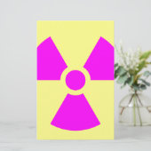 Radiation Warning Symbol (Standing Front)