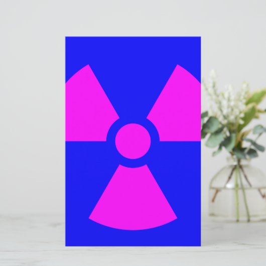 Radiation Warning Symbol (Standing Front)