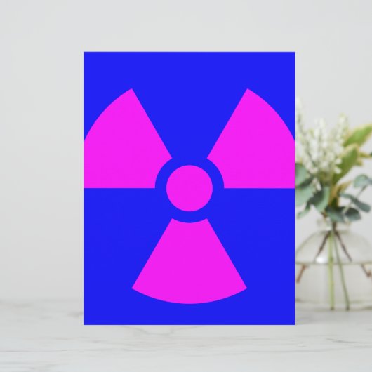 Radiation Warning Symbol (Standing Front)