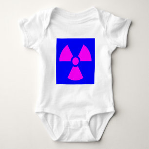 Radiation Warning Symbol Baby Bodysuit