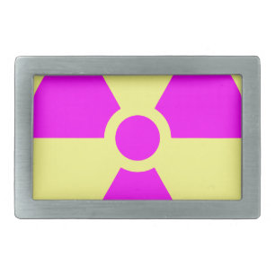 Radiation Warning Symbol Belt Buckle