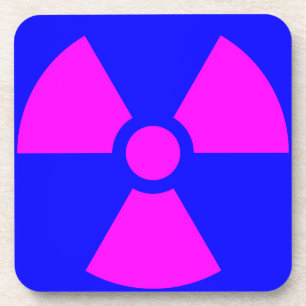 Radiation Warning Symbol Beverage Coaster