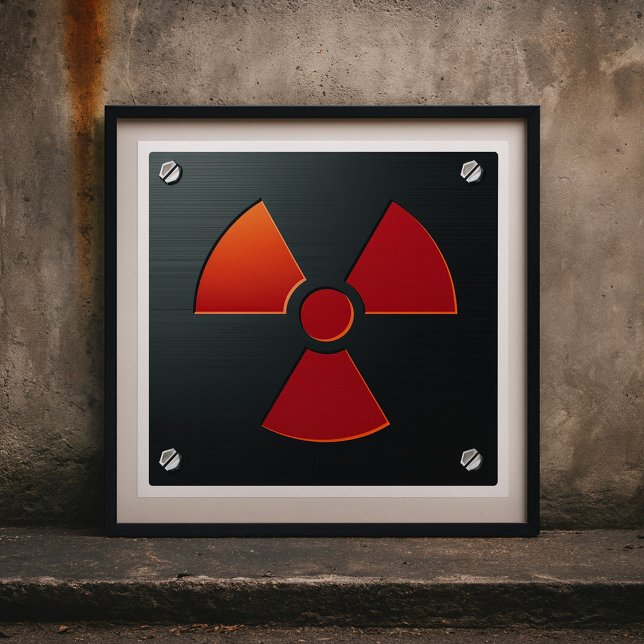 Radiation Warning Symbol Industrial Metal Sign (Creator Uploaded)