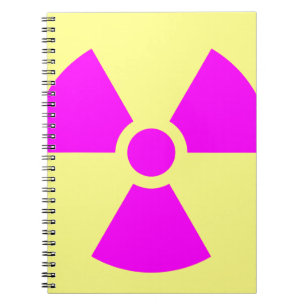 Radiation Warning Symbol Notebook