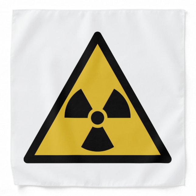 Radiation Warning Symbol (Radioactive Danger) Bandana (Front)