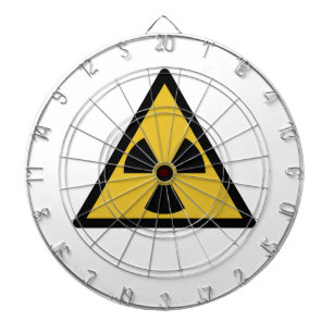 Radiation Warning Symbol (Radioactive Danger) Dart Board