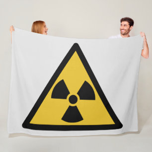 Radiation Warning Symbol (Radioactive Danger) Fleece Blanket