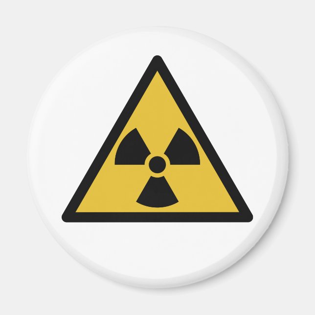 Radiation Warning Symbol (Radioactive Danger) Magnet (Front)