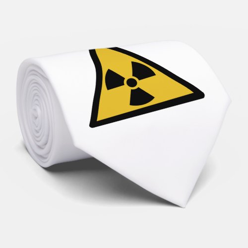 Radiation Warning Symbol Radioactive Danger Neck Tie