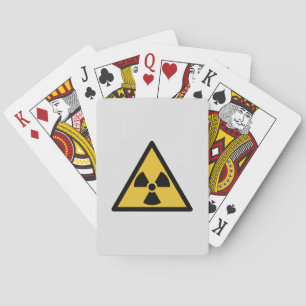 Radiation Warning Symbol (Radioactive Danger) Poker Cards