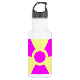 Radiation Warning Symbol Stainless Steel Water Bottle