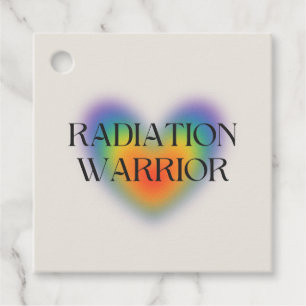 Radiation Warrior Cancer Care Package Favor Tags