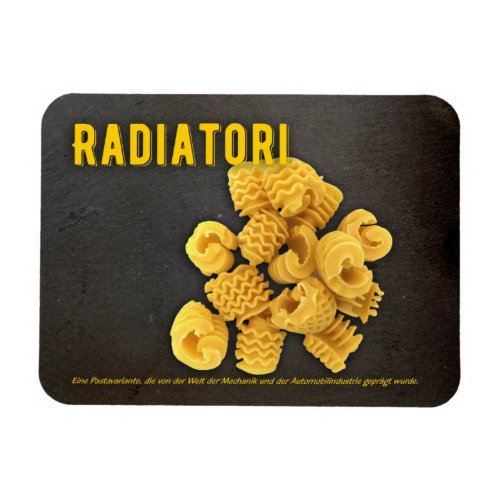 Radiatori Italian restaurant recipe Magnet