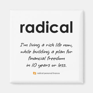 Radical 2 Inch Square Magnet