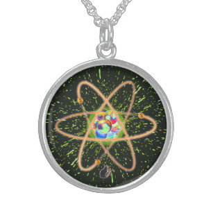 Radical Atomic Sterling Silver Necklace