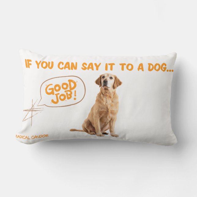 Radical Candor Lumbar Pillow (Front)