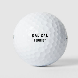 RADICAL FEMINIST GOLF BALLS