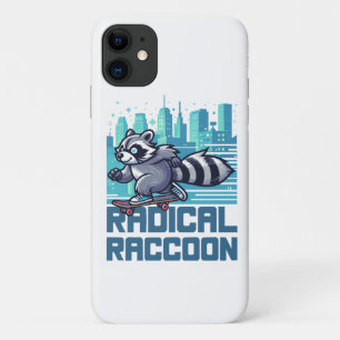 Radical Raccoon Urban Skateboarder iPhone 11 Case