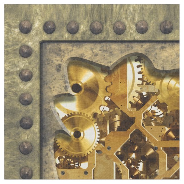 Radical Steampunk 10 Custom Fabric (Close Up)