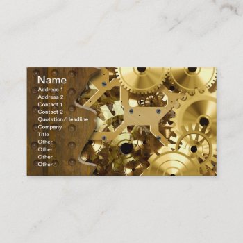 Radical Steampunk 3 Business Cards by Ronspassionfordesign at Zazzle