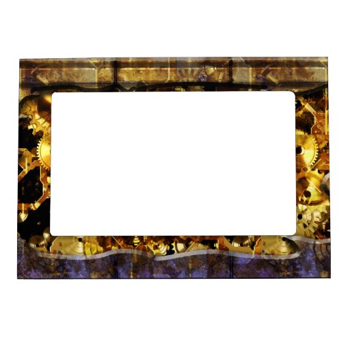 Radical Steampunk 4 Picture Frame Magnet | Zazzle