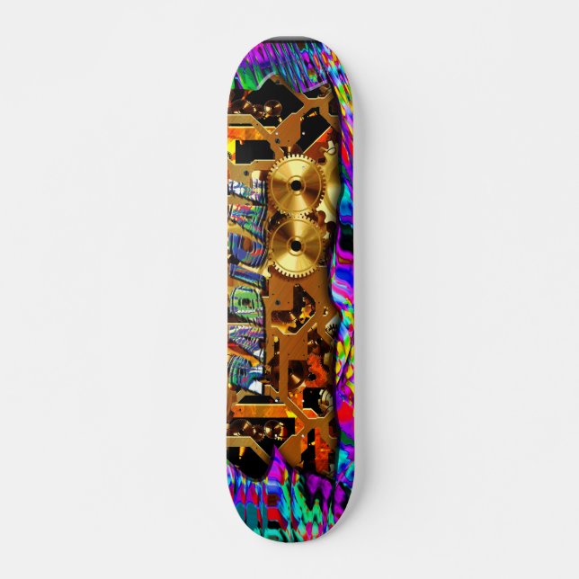 Radical Steampunk 6 Skateboard Deck (Front)