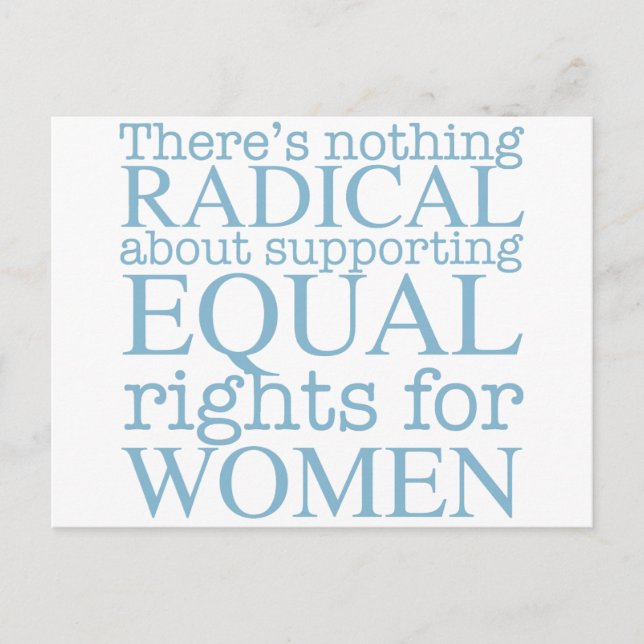 Radical Women Feminist Quote Postcard (Front)