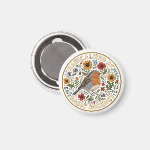 Radicalized by Basic Decency Bird Design – Vintage Magnet