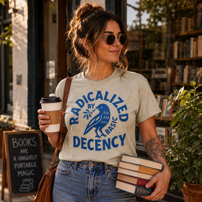Radicalized By Basic Decency Bird Retro T-Shirt (Creator Uploaded)