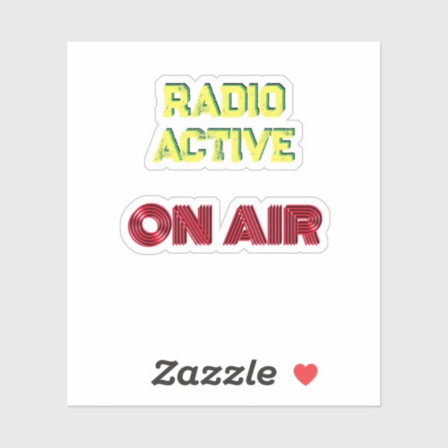 Radio Active / On Air Sticker (Sheet)
