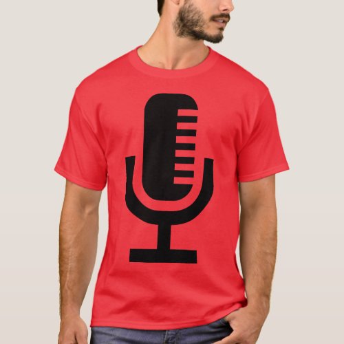 Radio broadcast microphone  T_Shirt