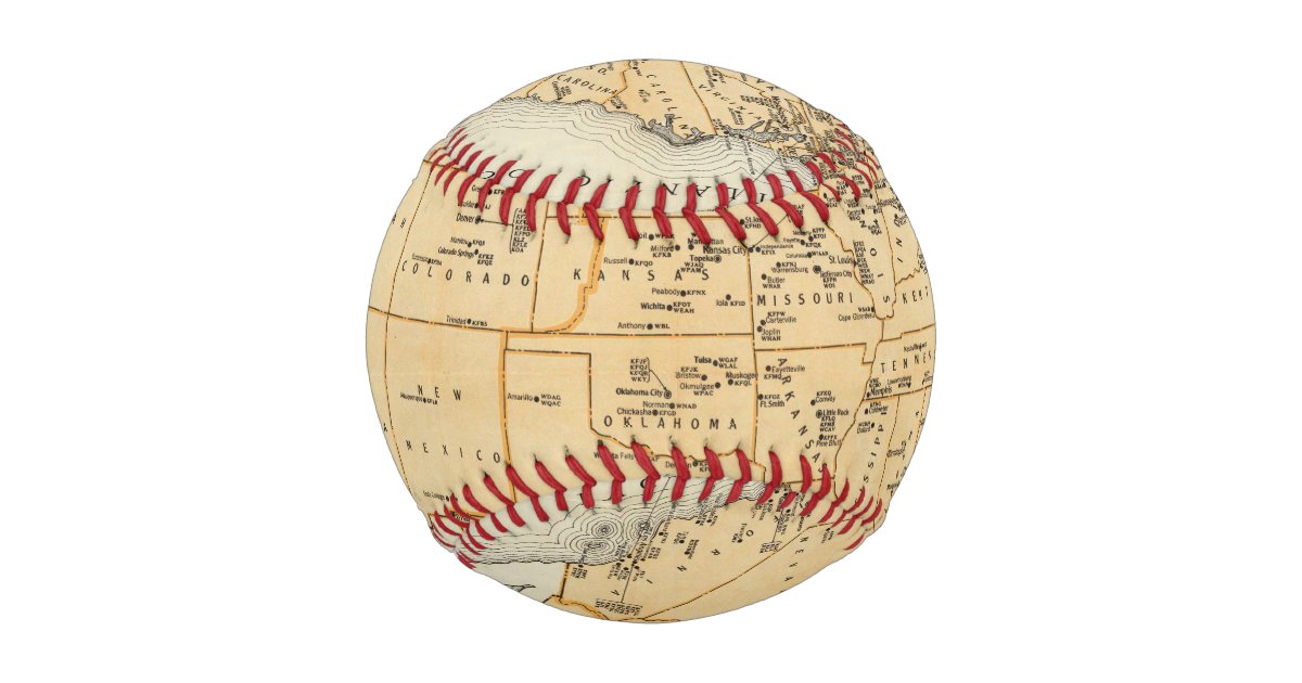 Radio Broadcasting Stations Of The United States Baseball Zazzle
