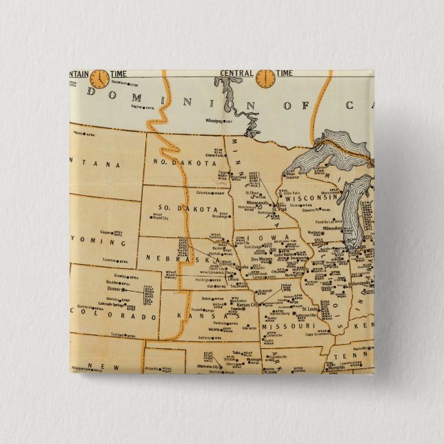 Radio Broadcasting Stations Of The United States Button (Front)