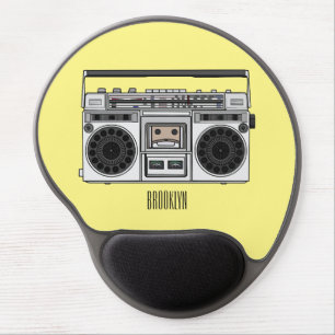 Radio cartoon illustration gel mouse pad