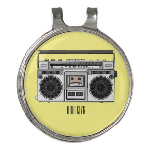 Radio cartoon illustration golf hat clip