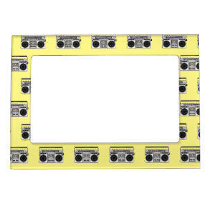 Radio cartoon illustration  magnetic frame