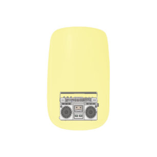 Radio cartoon illustration minx nail art