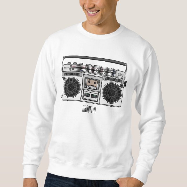 Radio cartoon illustration  sweatshirt (Front)