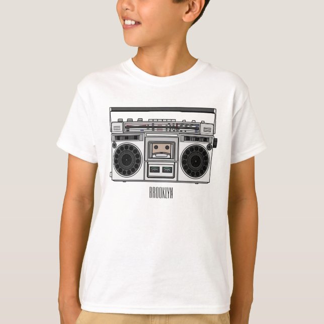 Radio cartoon illustration  T-Shirt (Front)