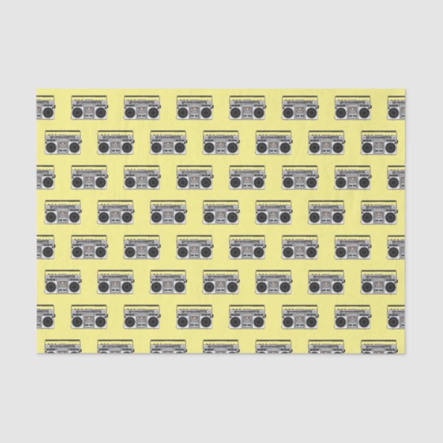 Radio cartoon illustration  tissue paper (Front)